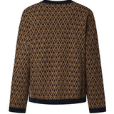 Cardigan Toute La V in lana jacquard 9V3KA04I AR10PF VALENTINO GARAVANI 