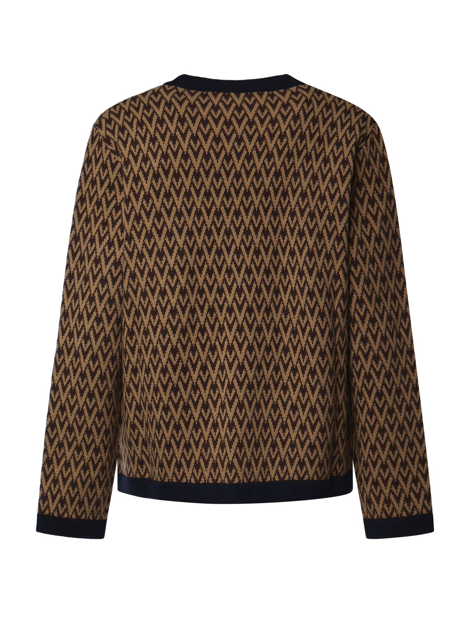 Cardigan Toute La V in lana jacquard 9V3KA04I AR10PF VALENTINO GARAVANI 