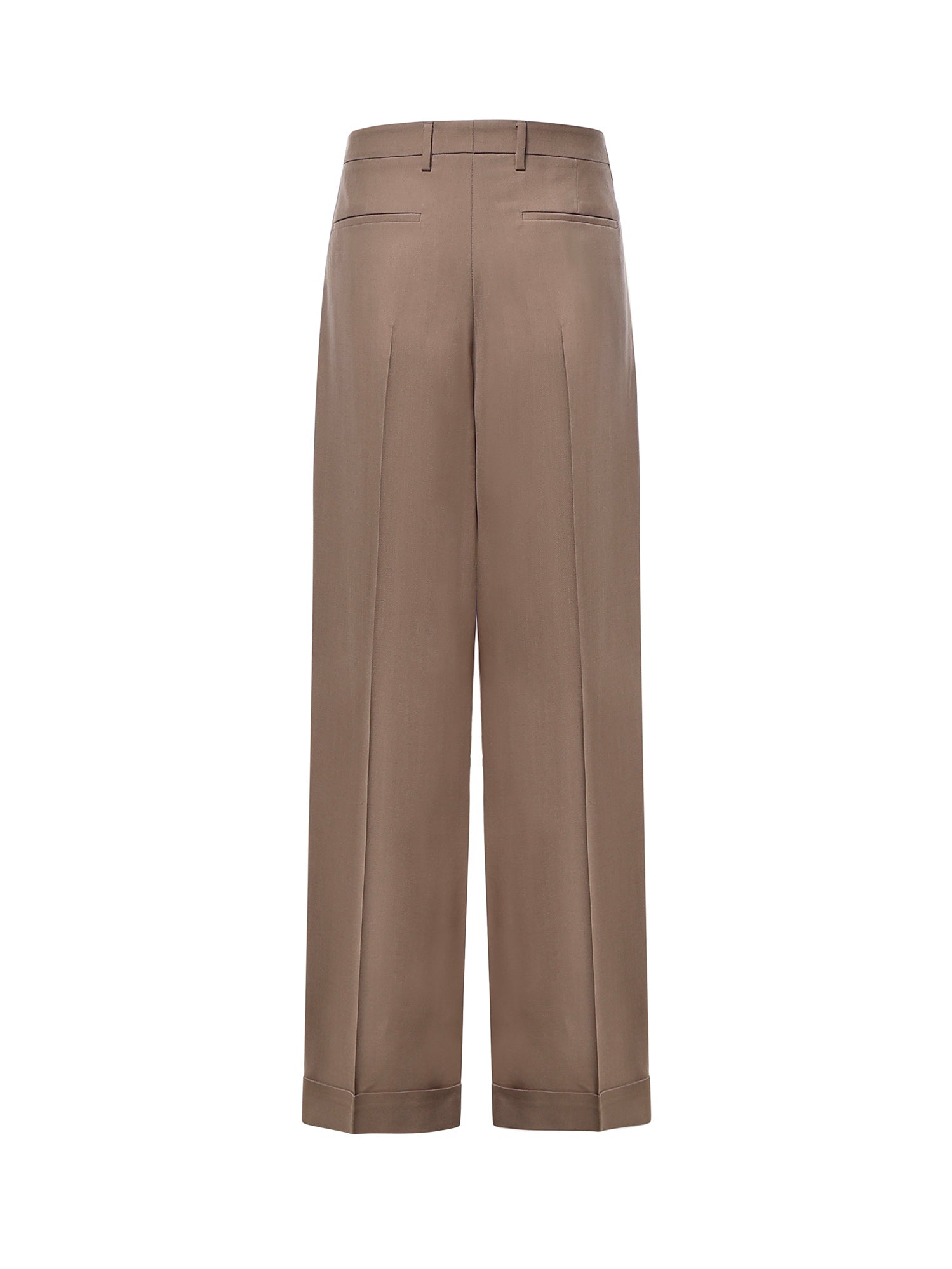 Pantalone in lana nattè con risvolto 9V3RBO25 BGW4GQ VALENTINO GARAVANI 