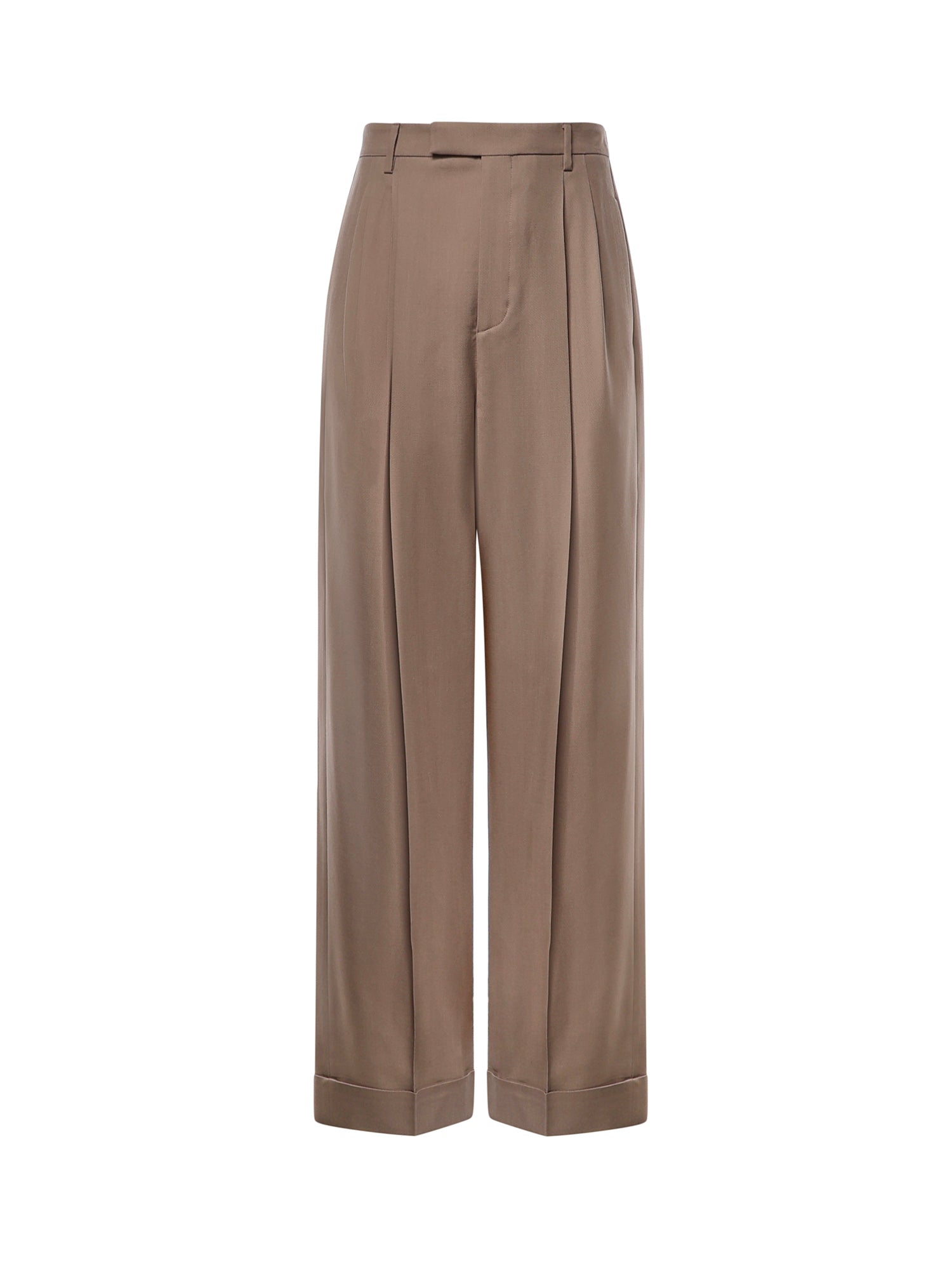 Pantalone in lana nattè con risvolto 9V3RBO25 BGW4GQ VALENTINO GARAVANI 