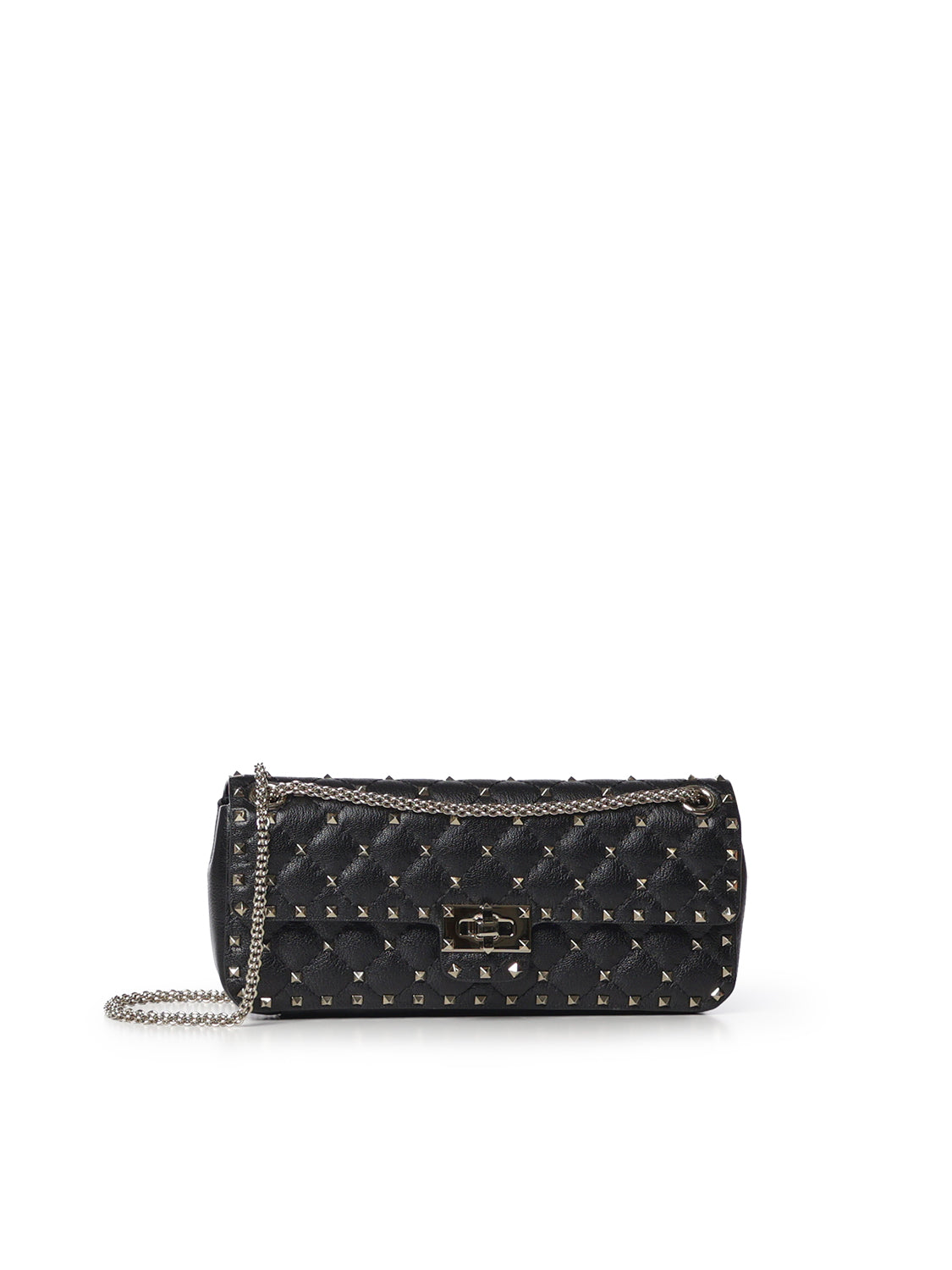 Borsa media a spalla Valentino Garavani Rockstud Spike in capretto 9W0B0T95 VFQ0NO VALENTINO GARAVANI 