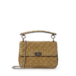 Borsa media Valentino Garavani Rockstud Spike in suede 9W2B0122 KQQRDX VALENTINO GARAVANI 