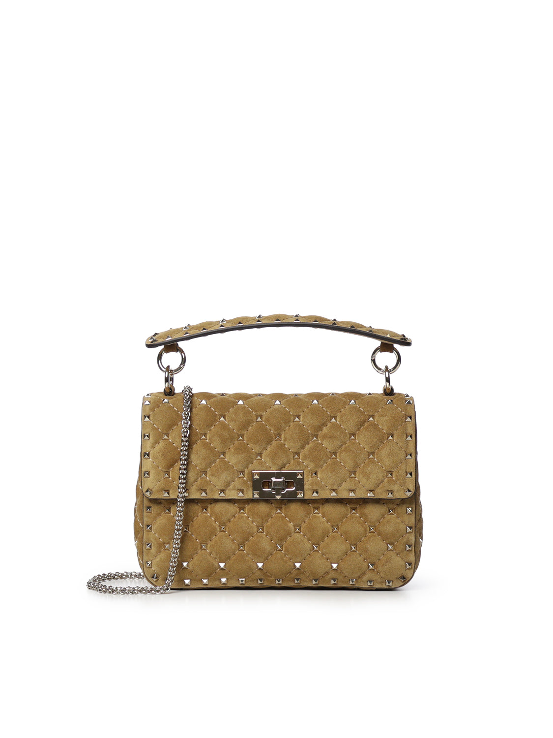 Borsa media Valentino Garavani Rockstud Spike in suede 9W2B0122 KQQRDX VALENTINO GARAVANI 