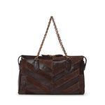 Borsa a spalla Valentino Garavani Panthea in nappa motivo chevron 9W2B0S70 DEDRE6 VALENTINO GARAVANI 