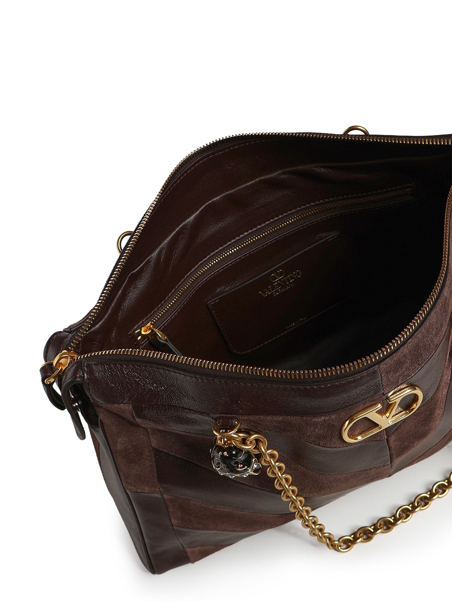 Borsa a spalla Valentino Garavani Panthea in nappa motivo chevron 9W2B0S70 DEDRE6 VALENTINO GARAVANI 