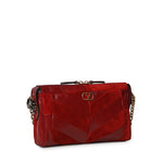 Borsa piccola a spalla Panthea in suede e nappa motivo chevron 9W2B0S99 DEDAQS VALENTINO GARAVANI 