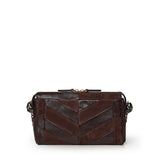 Borsa piccola a spalla Panthea in suede e nappa motivo chevron 9W2B0S99 DEDRE6 VALENTINO GARAVANI 