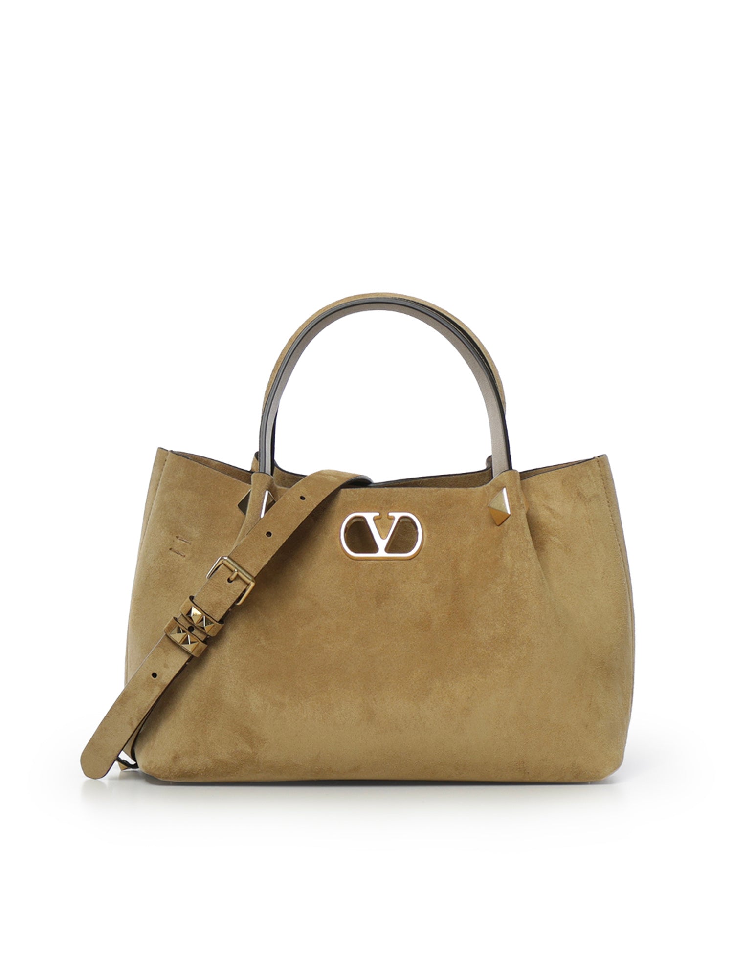 Borsa shopping VLogo Signature in suede 9W2B0T83 AHARDX VALENTINO GARAVANI 