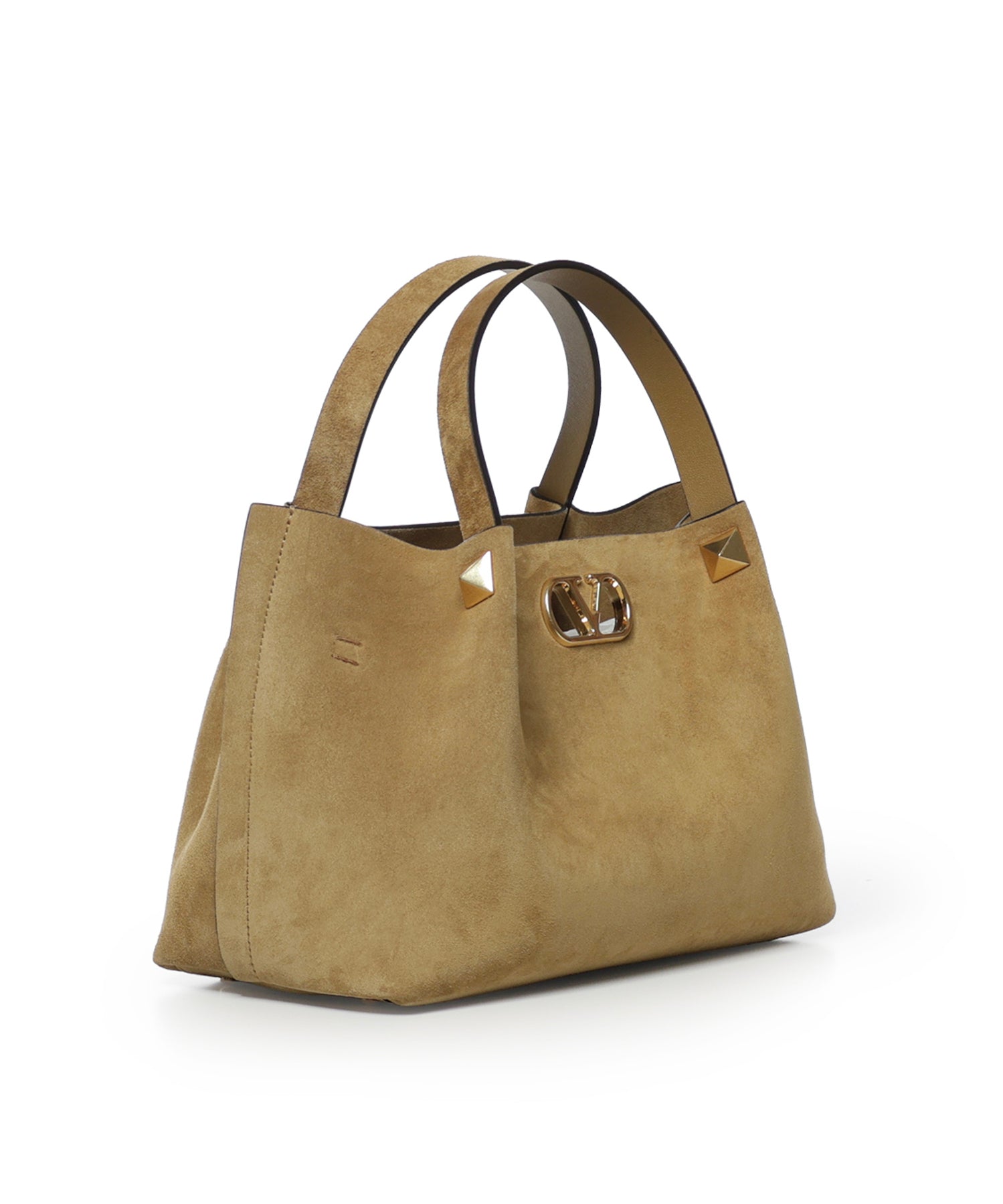 Borsa shopping VLogo Signature in suede 9W2B0T83 AHARDX VALENTINO GARAVANI 