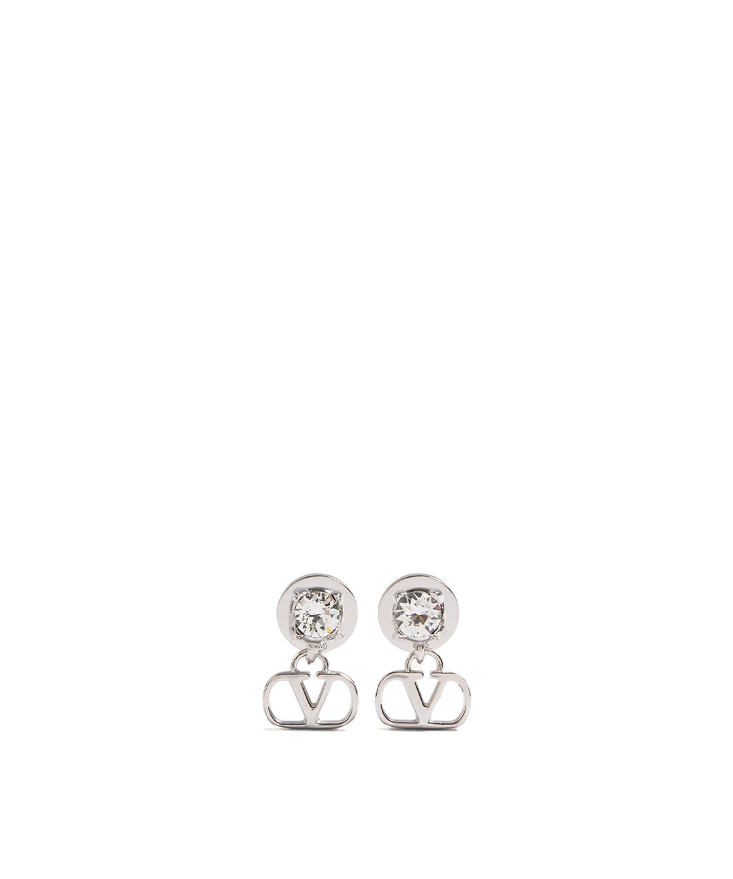 Orecchini VLogo Signature in metallo e cristalli Swarovski® 9W2J0BV7 QEUDFH VALENTINO GARAVANI 