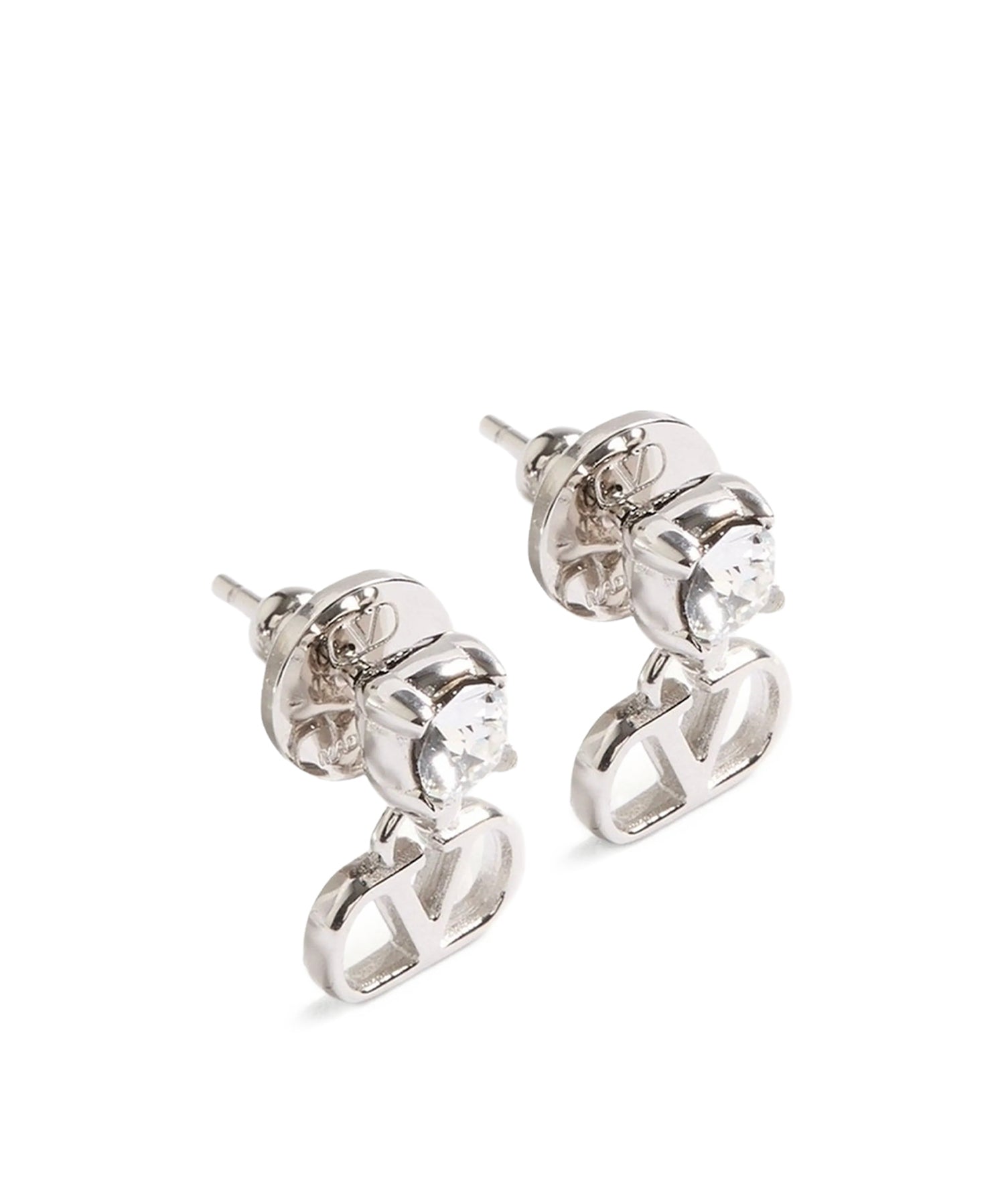 Orecchini VLogo Signature in metallo e cristalli Swarovski® 9W2J0BV7 QEUDFH VALENTINO GARAVANI 