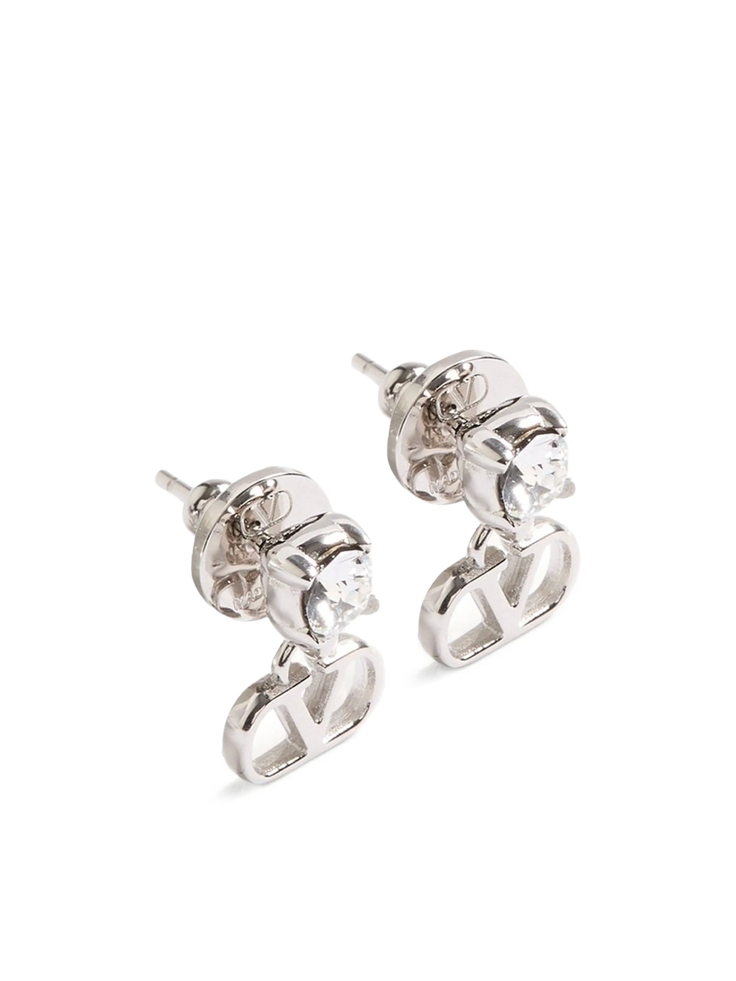 Orecchini VLogo Signature in metallo e cristalli Swarovski® 9W2J0BV7 QEUDFH VALENTINO GARAVANI 