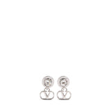 Orecchini VLogo Signature in metallo e cristalli Swarovski® 9W2J0BV7 QEUDFH VALENTINO GARAVANI 