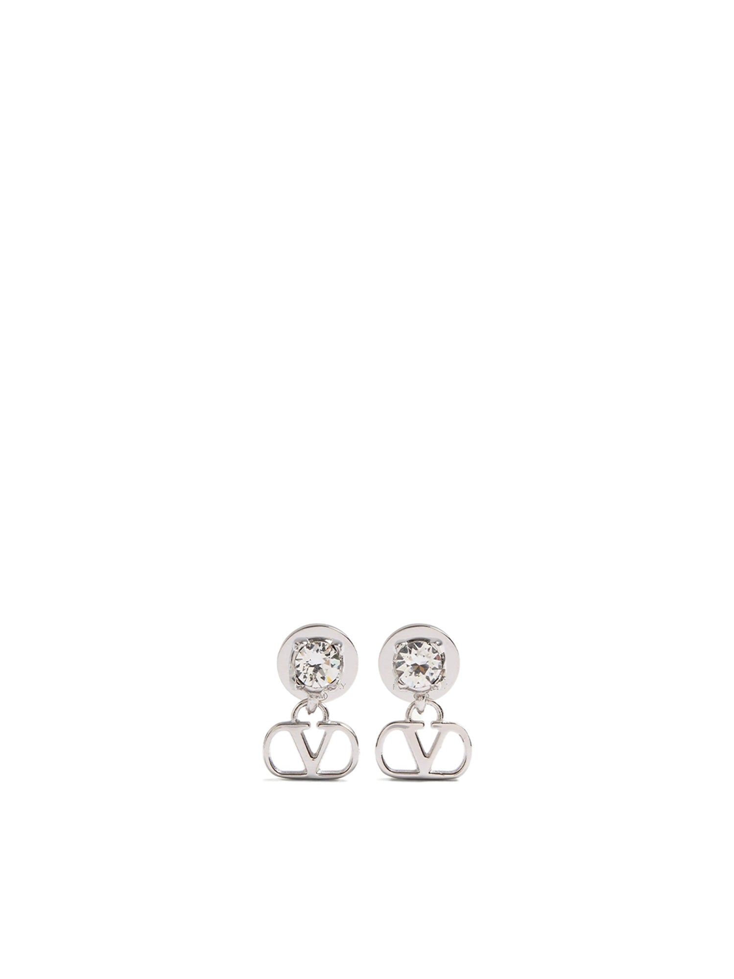 Orecchini VLogo Signature in metallo e cristalli Swarovski® 9W2J0BV7 QEUDFH VALENTINO GARAVANI 