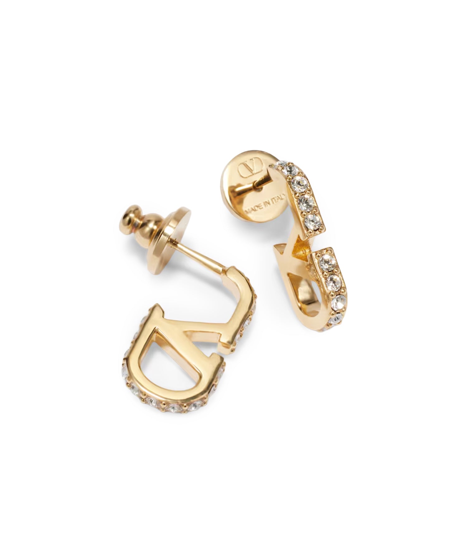 Orecchini VLogo Signature in metallo e cristalli Swarovski® 9W2J0CD4 YCW9MN VALENTINO GARAVANI 