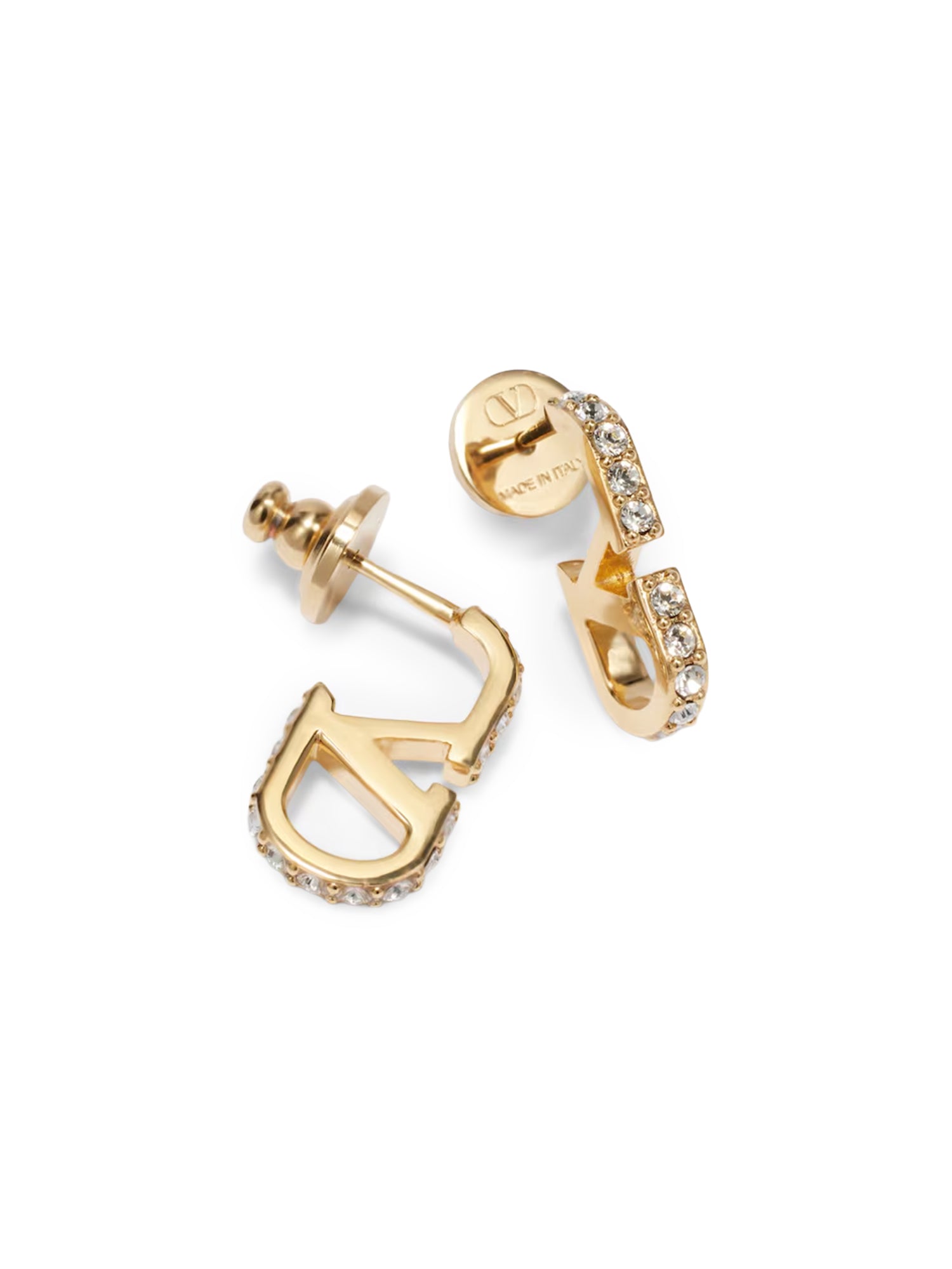 Orecchini VLogo Signature in metallo e cristalli Swarovski® 9W2J0CD4 YCW9MN VALENTINO GARAVANI 