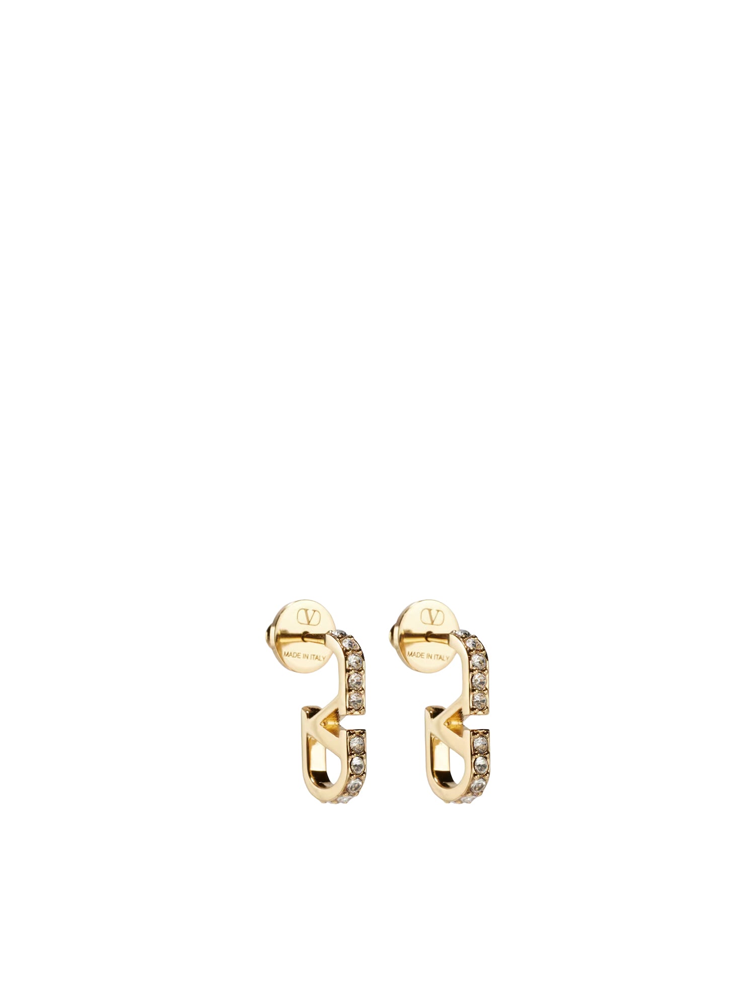 Orecchini VLogo Signature in metallo e cristalli Swarovski® 9W2J0CD4 YCW9MN VALENTINO GARAVANI 