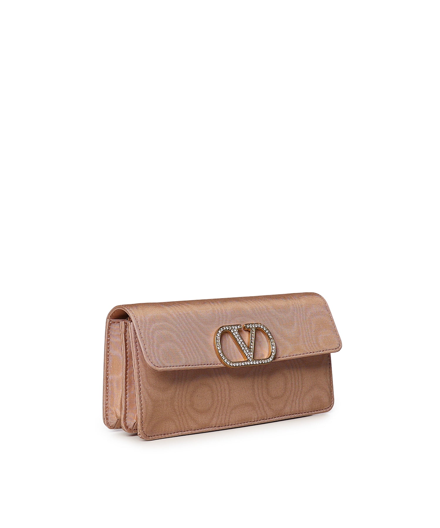 Portafoglio con catena Vlogo Signature in moiré con logo gioiello 9W2P0BB4 YRE3HB VALENTINO GARAVANI 