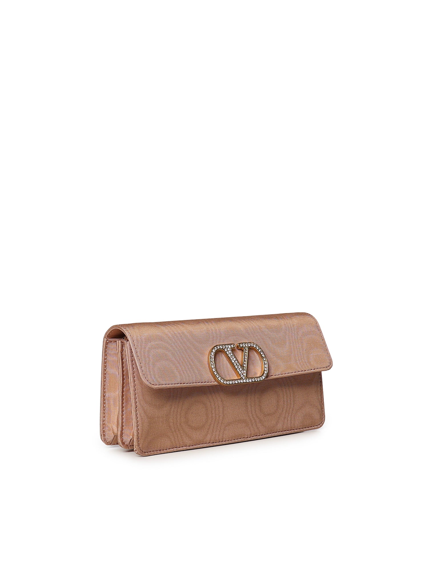 Portafoglio con catena Vlogo Signature in moiré con logo gioiello 9W2P0BB4 YRE3HB VALENTINO GARAVANI 