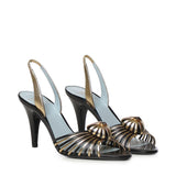 Sandalo Coeur Royal in nappa laminata 9W2S0LU8 GPJAHB VALENTINO GARAVANI 