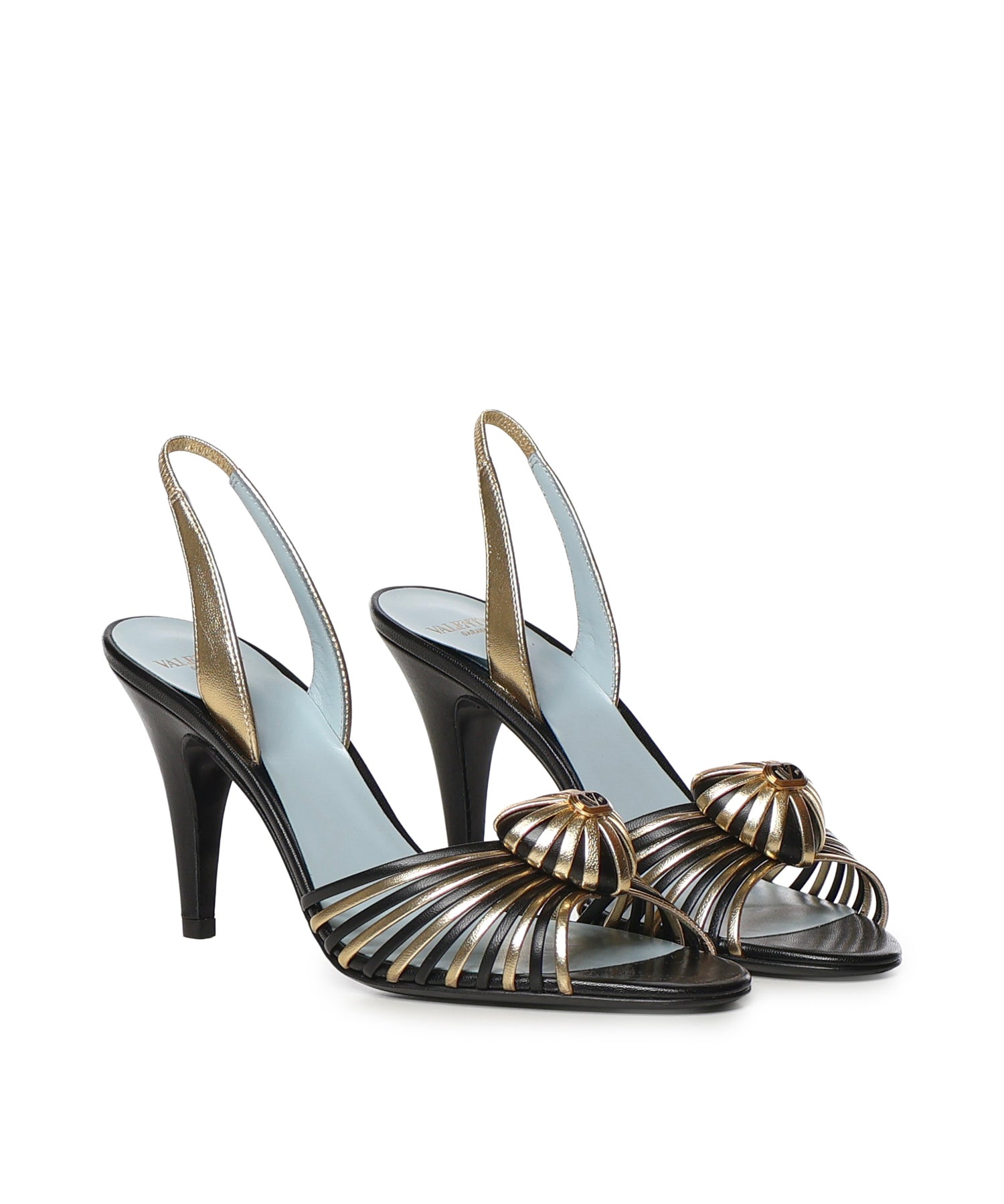 Sandalo Coeur Royal in nappa laminata 9W2S0LU8 GPJAHB VALENTINO GARAVANI 