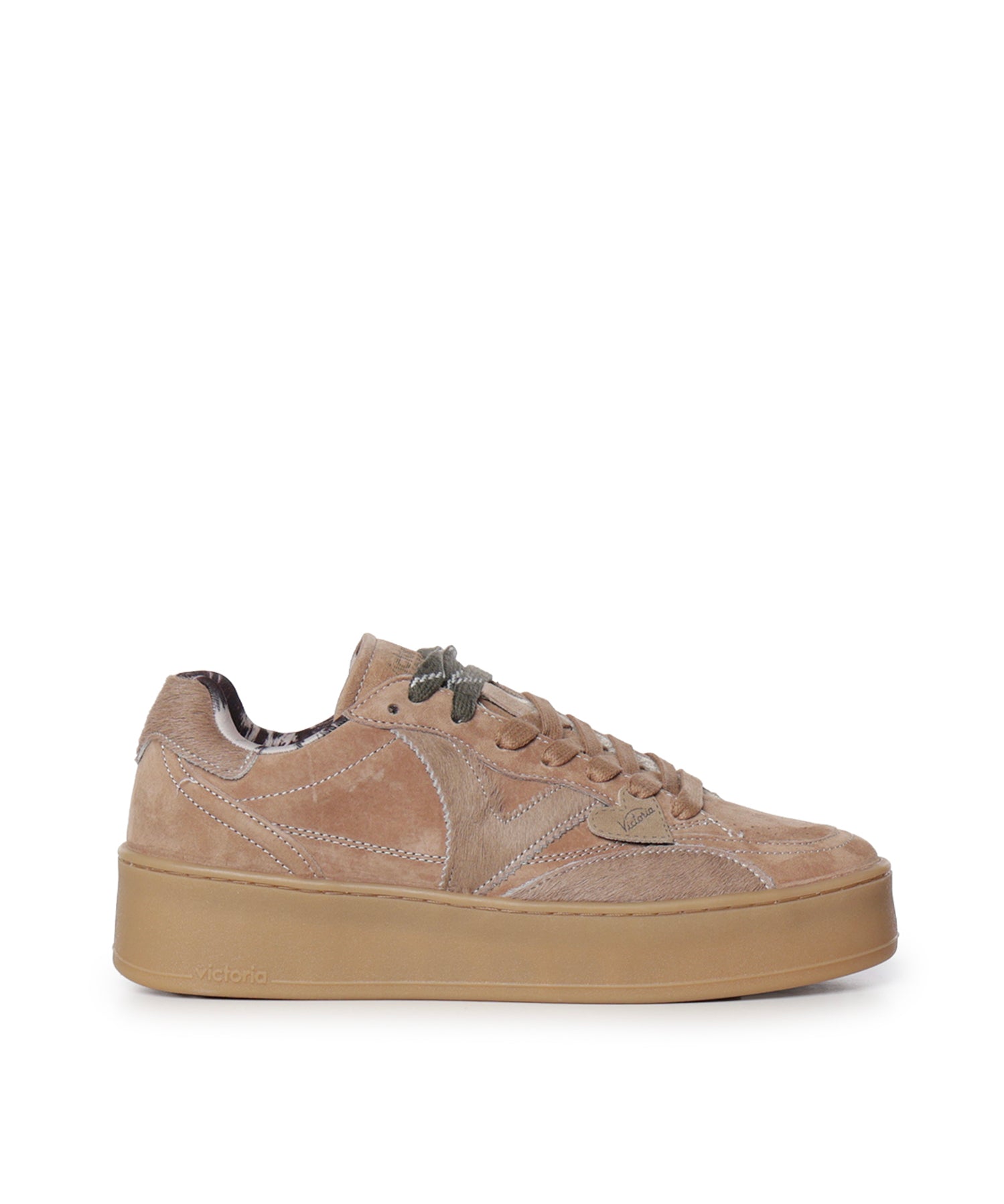 Sneaker Turin in camoscio 1265105 BEIGE VICTORIA 