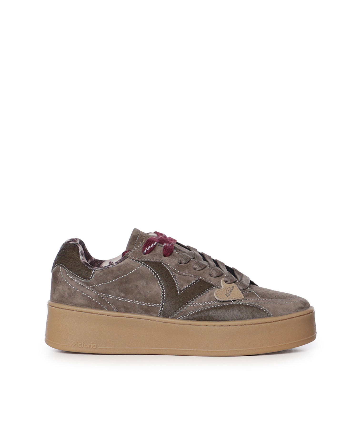 Sneaker Turin in camoscio 1265105 KAKI VICTORIA 