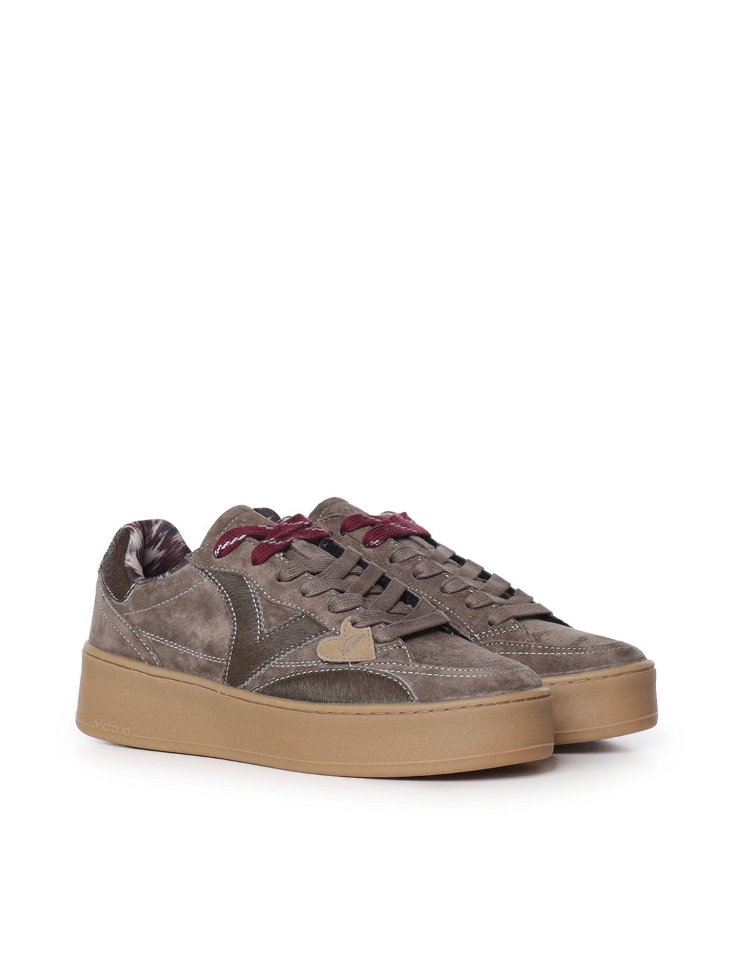 Sneaker Turin in camoscio 1265105 KAKI VICTORIA 