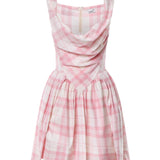 Miniabito Sunday in lana check<BR/> 1101039H W01JUO201 VIVIENNE WESTWOOD 