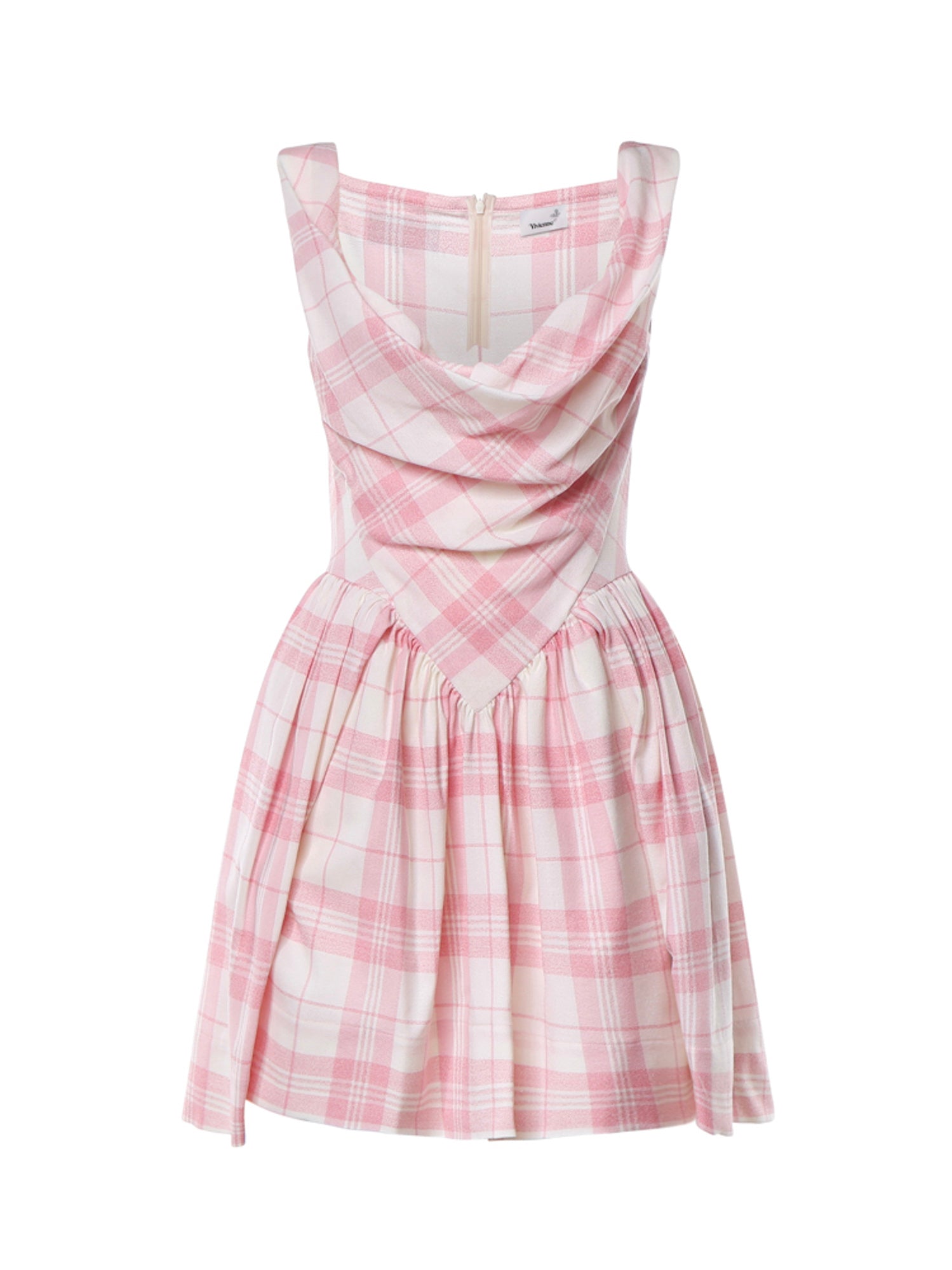Miniabito Sunday in lana check<BR/> 1101039H W01JUO201 VIVIENNE WESTWOOD 