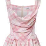 Miniabito Sunday in lana check<BR/> 1101039H W01JUO201 VIVIENNE WESTWOOD 