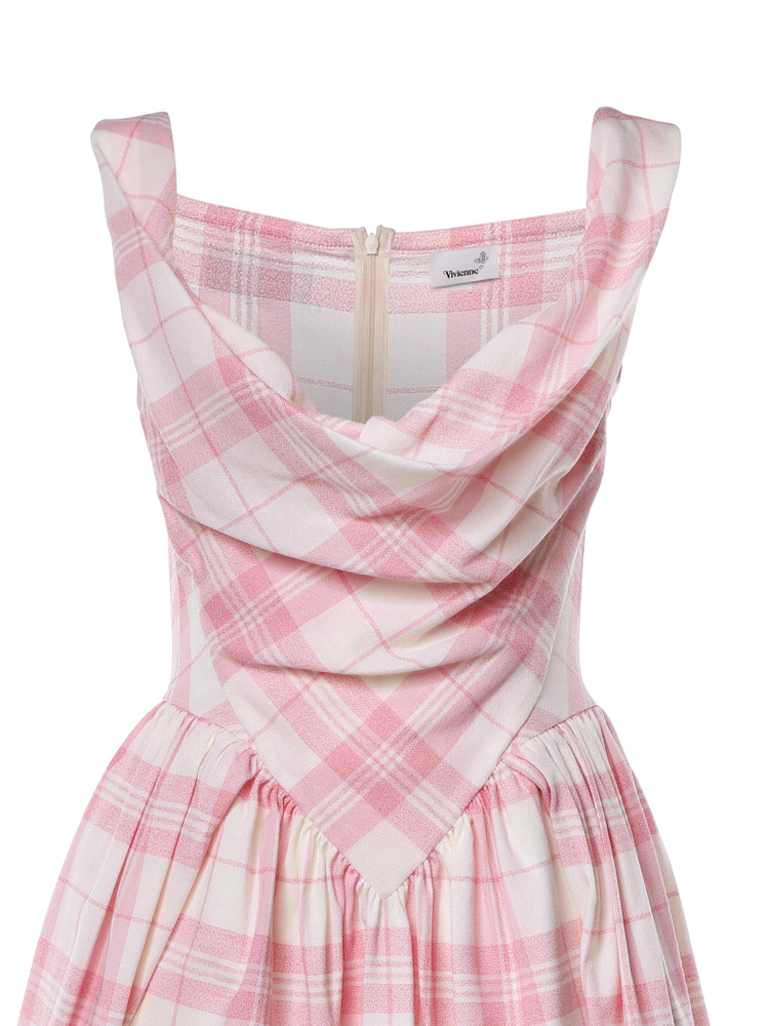 Miniabito Sunday in lana check<BR/> 1101039H W01JUO201 VIVIENNE WESTWOOD 