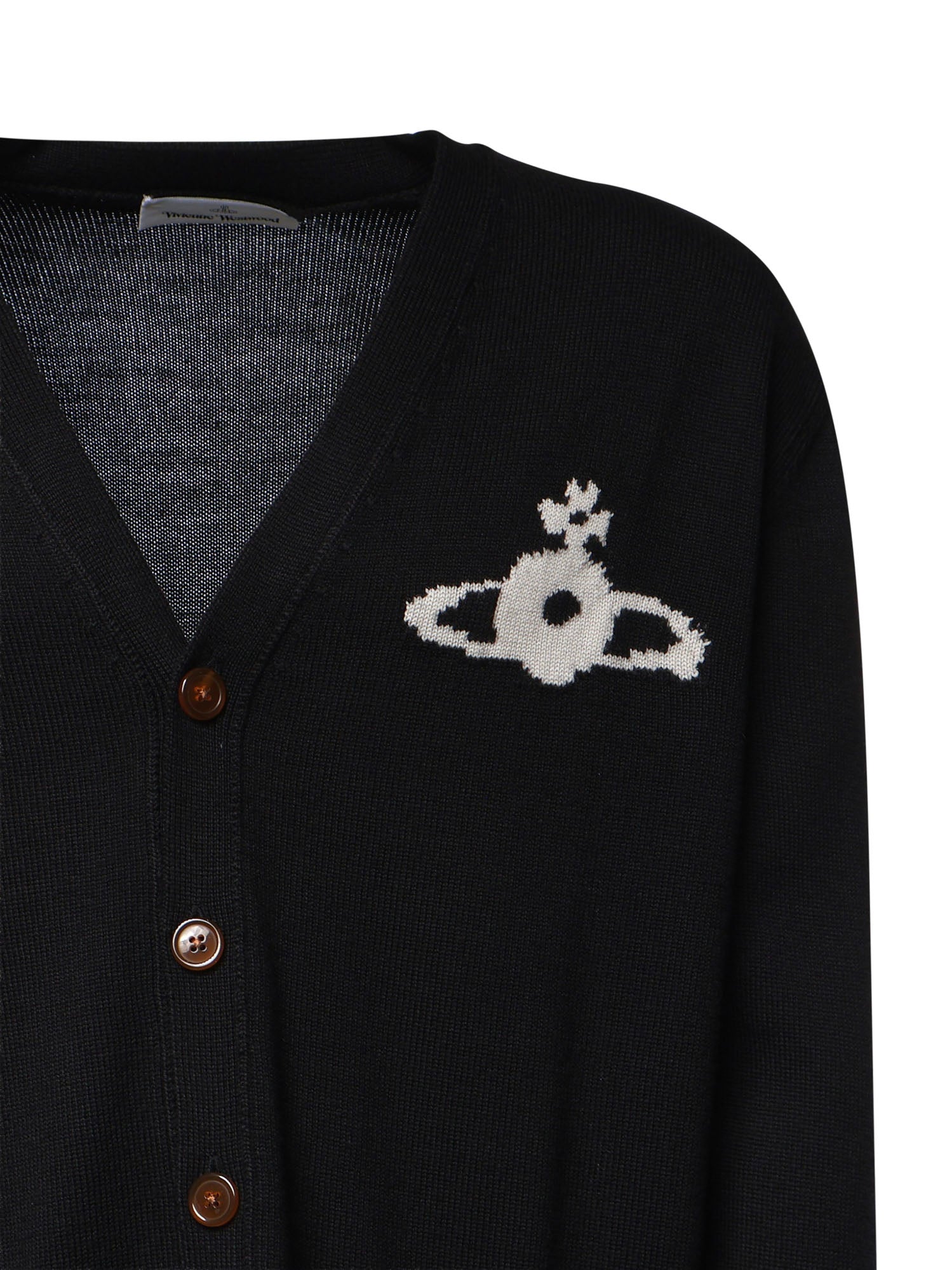 Cardigan Alex in lana con logo 2701003O Y005EN401 VIVIENNE WESTWOOD 