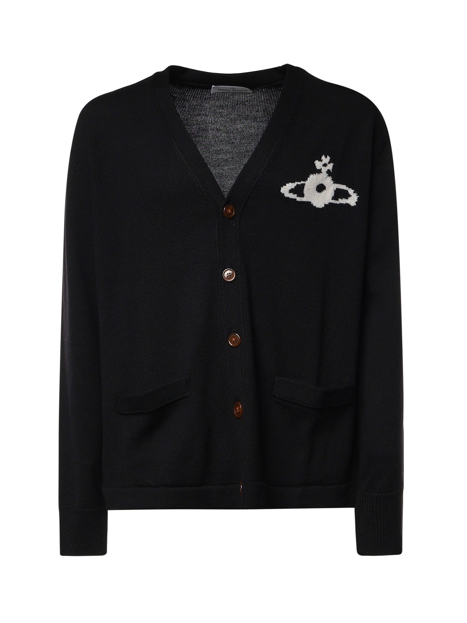 Cardigan Alex in lana con logo 2701003O Y005EN401 VIVIENNE WESTWOOD 