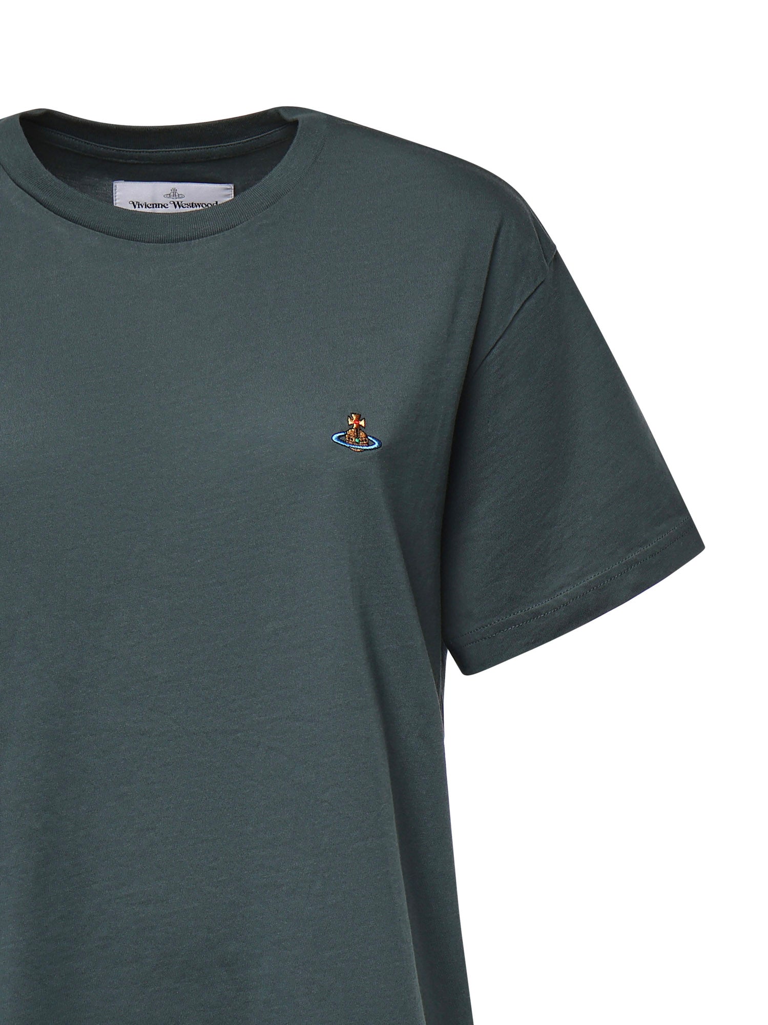 T-shirt Classic in cotone con logo 3G010013 J00BLM411 VIVIENNE WESTWOOD 