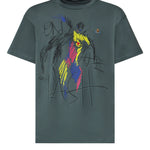 T-shirt con stampa in cotone 3G01005Q J00BLM411 VIVIENNE WESTWOOD 