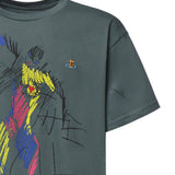 T-shirt con stampa in cotone 3G01005Q J00BLM411 VIVIENNE WESTWOOD 