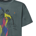 T-shirt con stampa in cotone 3G01005Q J00BLM411 VIVIENNE WESTWOOD 