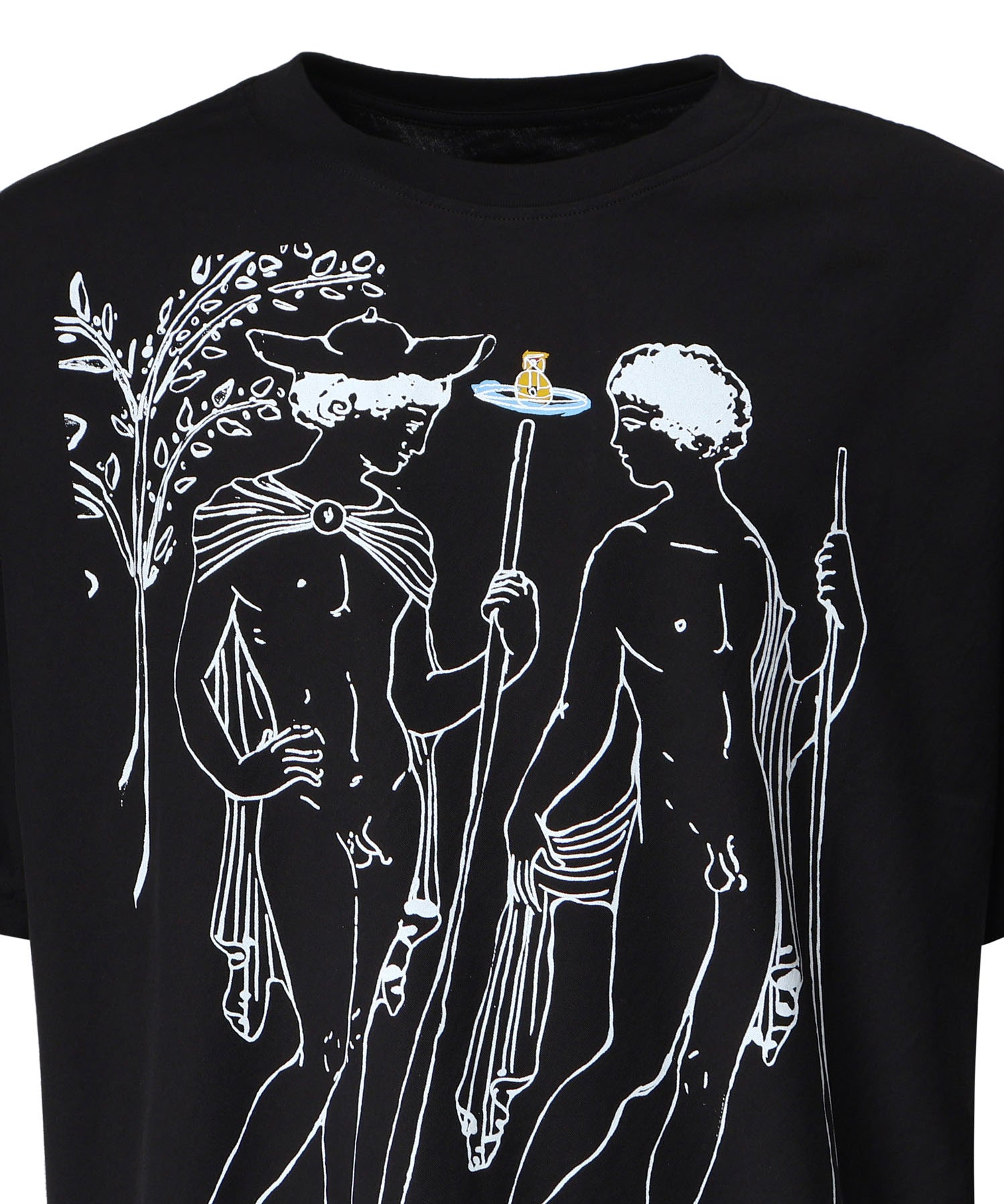 T-shirt con stampa in cotone 3G01006C J00BLN401 VIVIENNE WESTWOOD 
