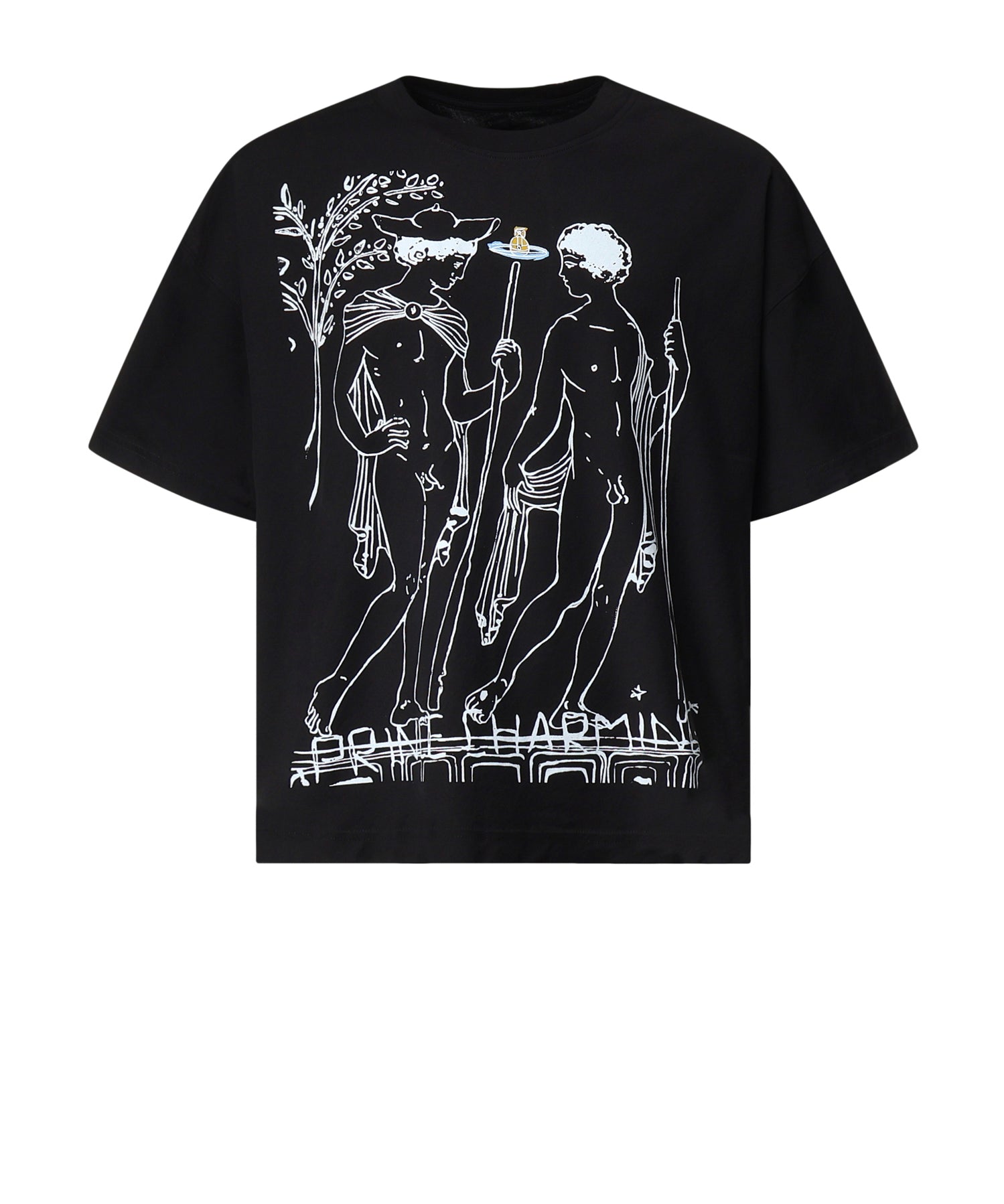 T-shirt con stampa in cotone 3G01006C J00BLN401 VIVIENNE WESTWOOD 