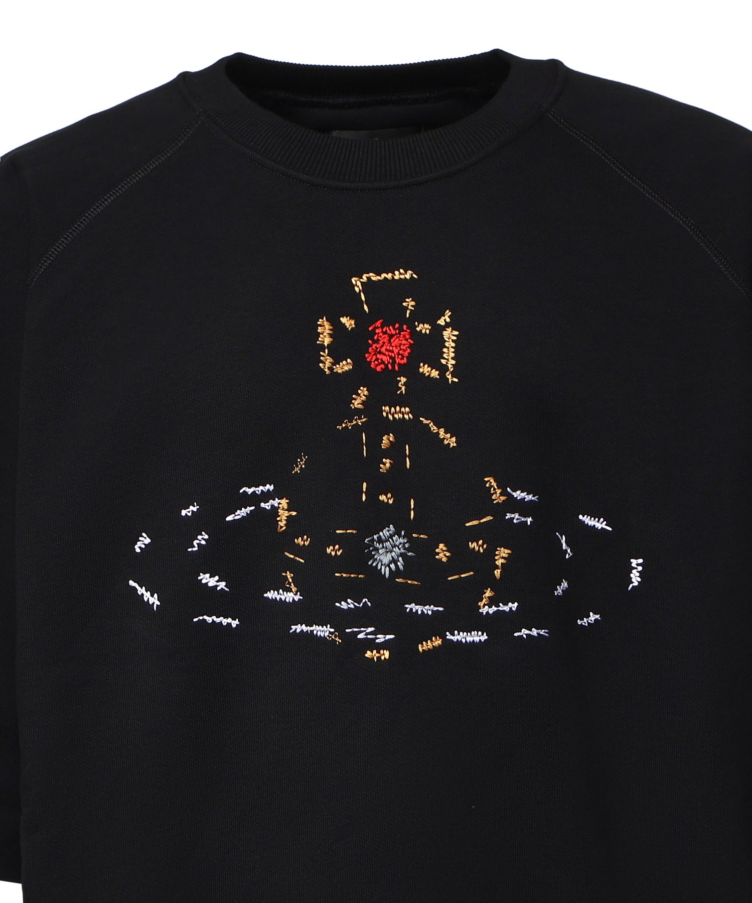Felpa in cotone con logo 3I01001B J00ASN401 VIVIENNE WESTWOOD 
