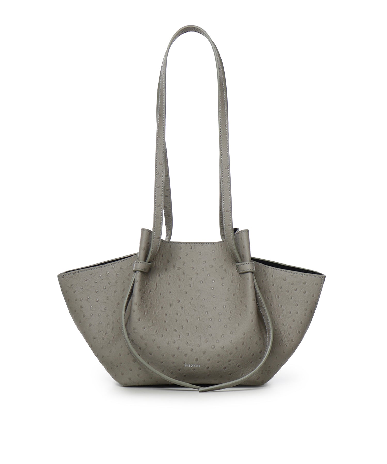 Borsa Mochi in pelle di struzzo goffrata MOCHI EMBOSSED LEATHER  YUZEFI 