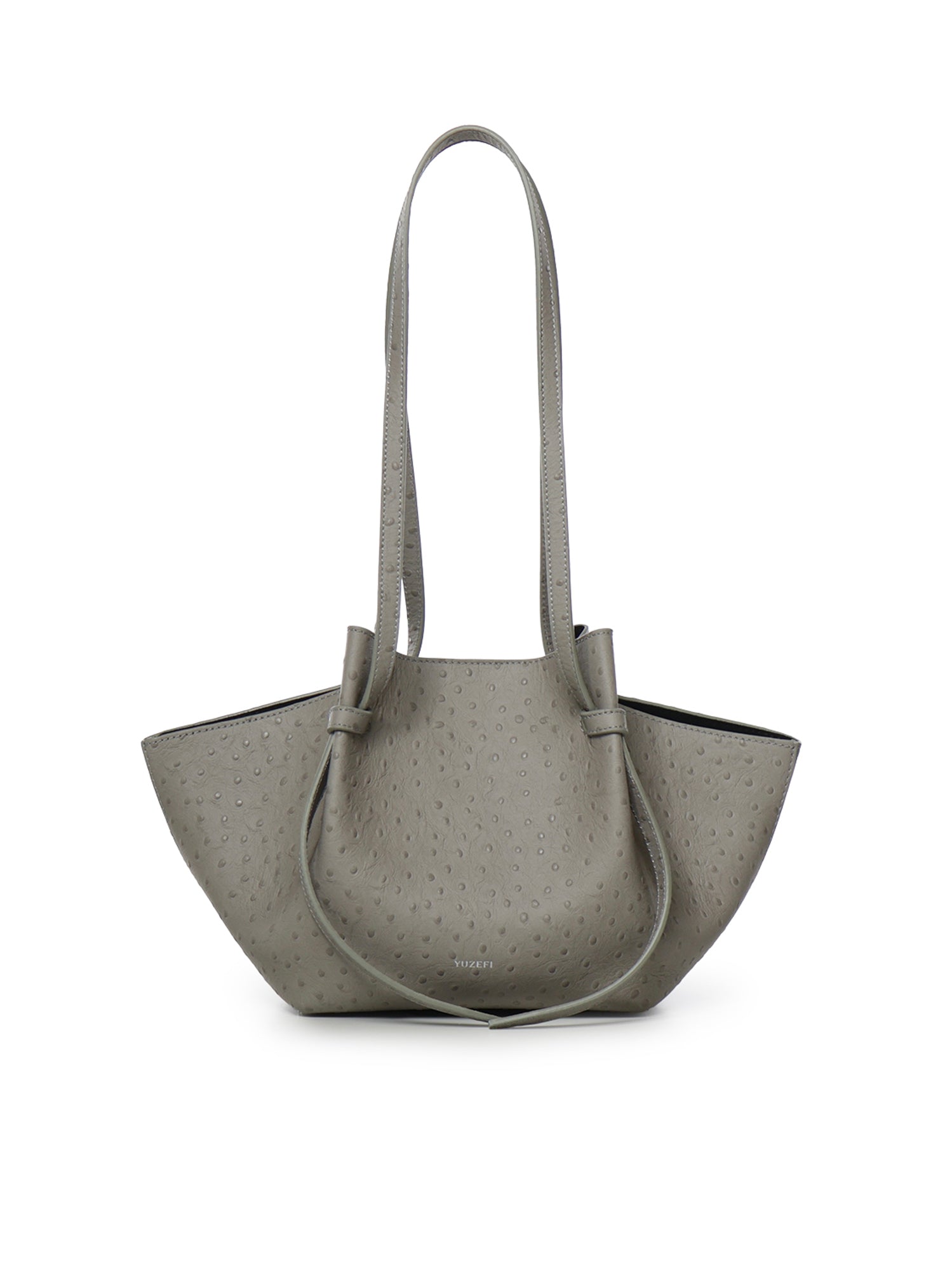 Borsa Mochi in pelle di struzzo goffrata MOCHI EMBOSSED LEATHER  YUZEFI 