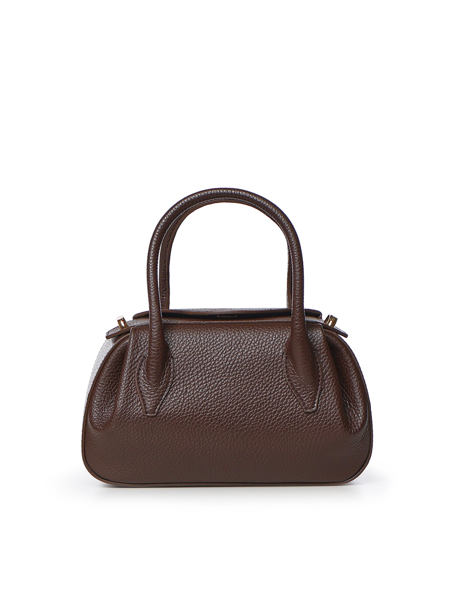 Mini bag Oyster in pelle OYSTER MINI DUFFLE PEBBLE GRAIN LEATHER  YUZEFI 