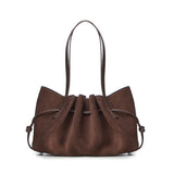 Borsa a spalla Scallop in suede SCALLOP SHOULDER BAG SUEDE  YUZEFI 