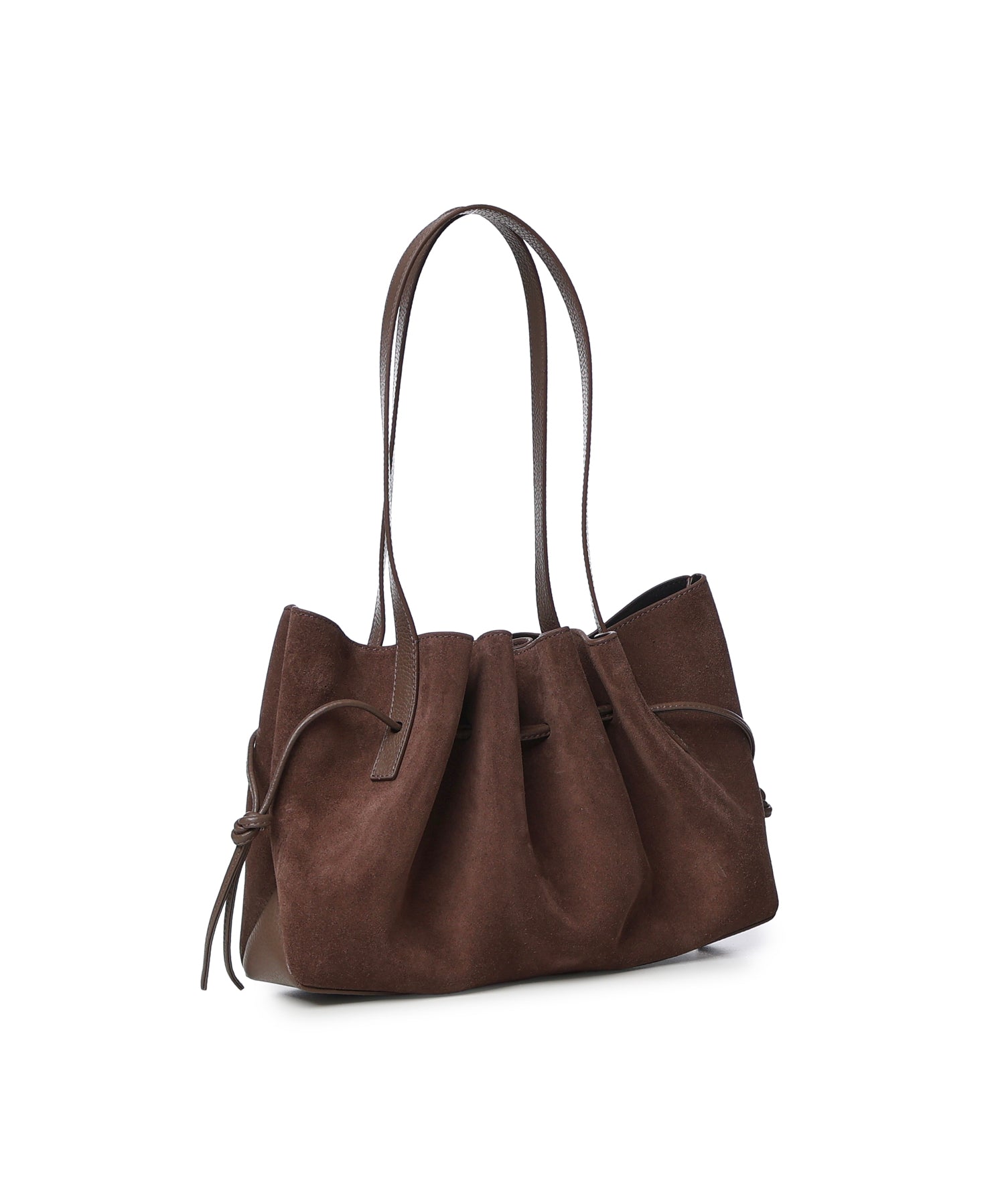 Borsa a spalla Scallop in suede SCALLOP SHOULDER BAG SUEDE  YUZEFI 