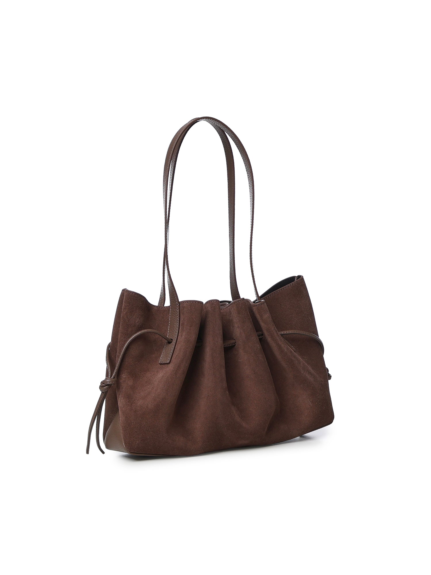 Borsa a spalla Scallop in suede SCALLOP SHOULDER BAG SUEDE  YUZEFI 