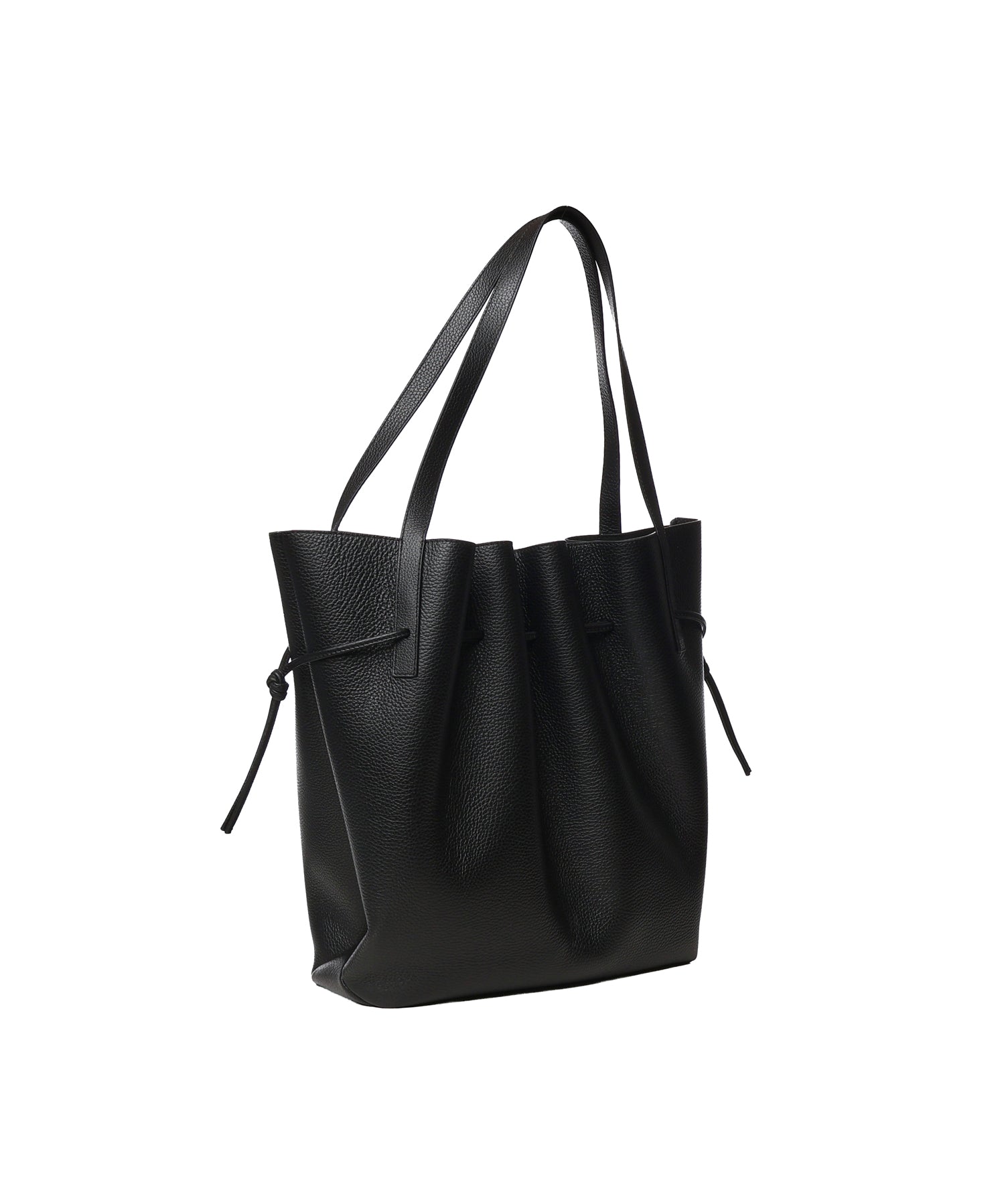 Borsa tote Scallop in pelle SCALLOP TOTE PEBBLE GRAIN LEATHER  YUZEFI 