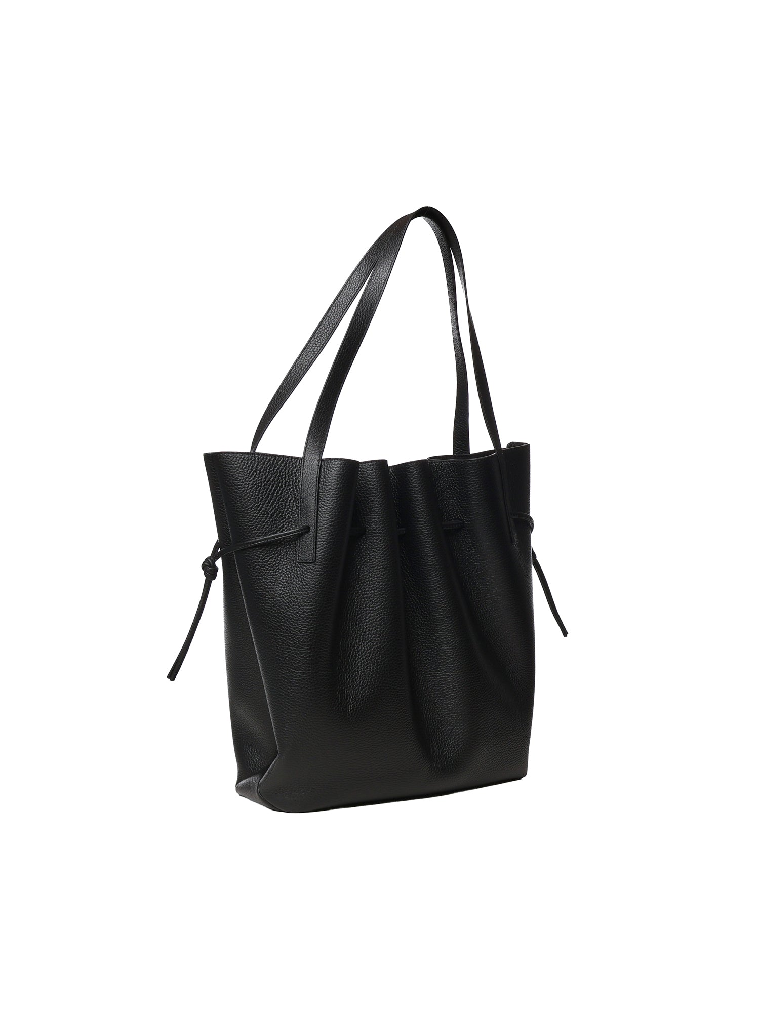 Borsa tote Scallop in pelle SCALLOP TOTE PEBBLE GRAIN LEATHER  YUZEFI 