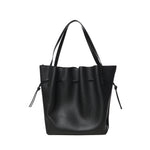 Borsa tote Scallop in pelle SCALLOP TOTE PEBBLE GRAIN LEATHER  YUZEFI 